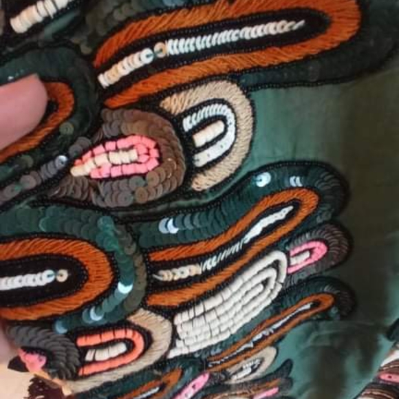 New Pia Pauro Embroidered Mini Dress with Tags - Picture 10 of 16